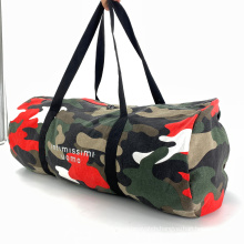 Camouflage Cotton Canvas Duffle bag Travelling Luggage Bag Fashion Weekender Bag